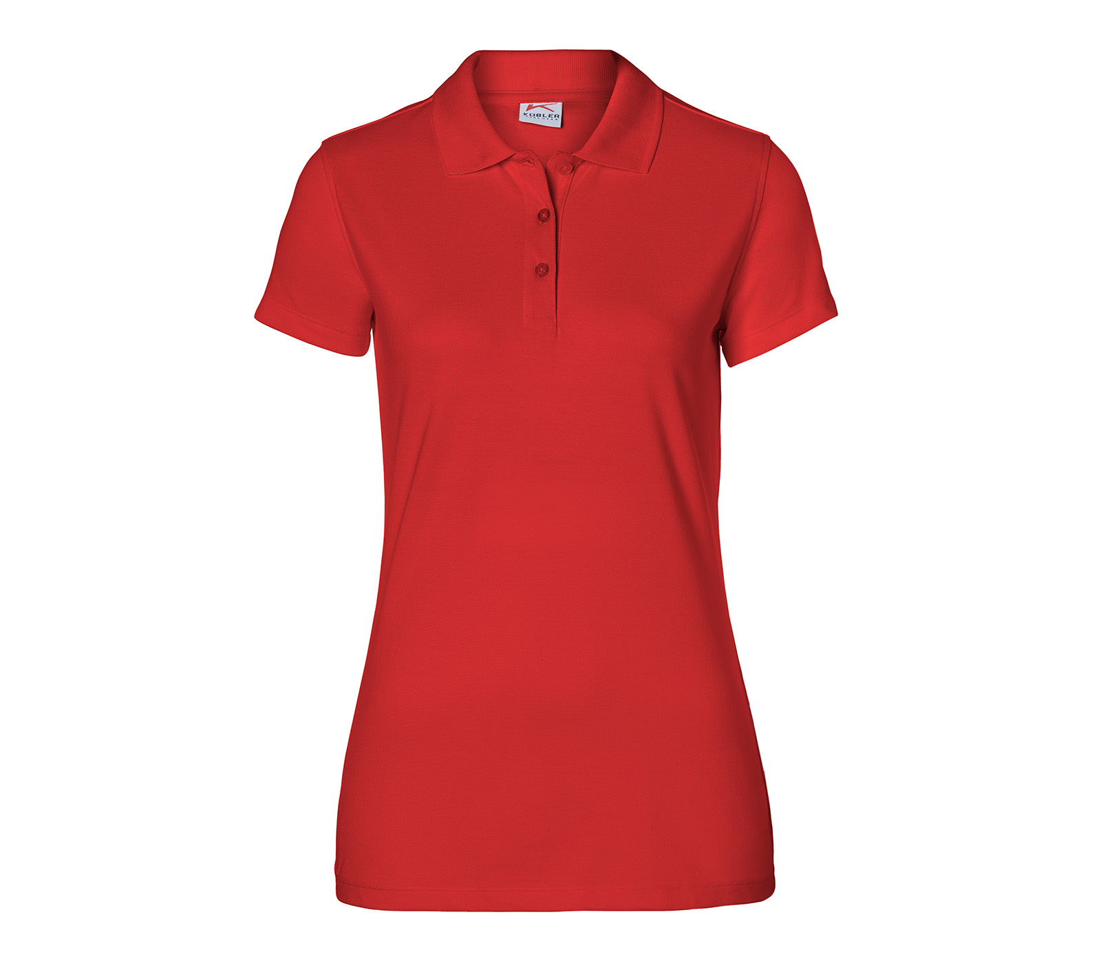 Polo-Shirt Damen Kübler 5026-6239, 50266239_55-L | mittelrot | L 8 | Farben 50/50 BW/PE