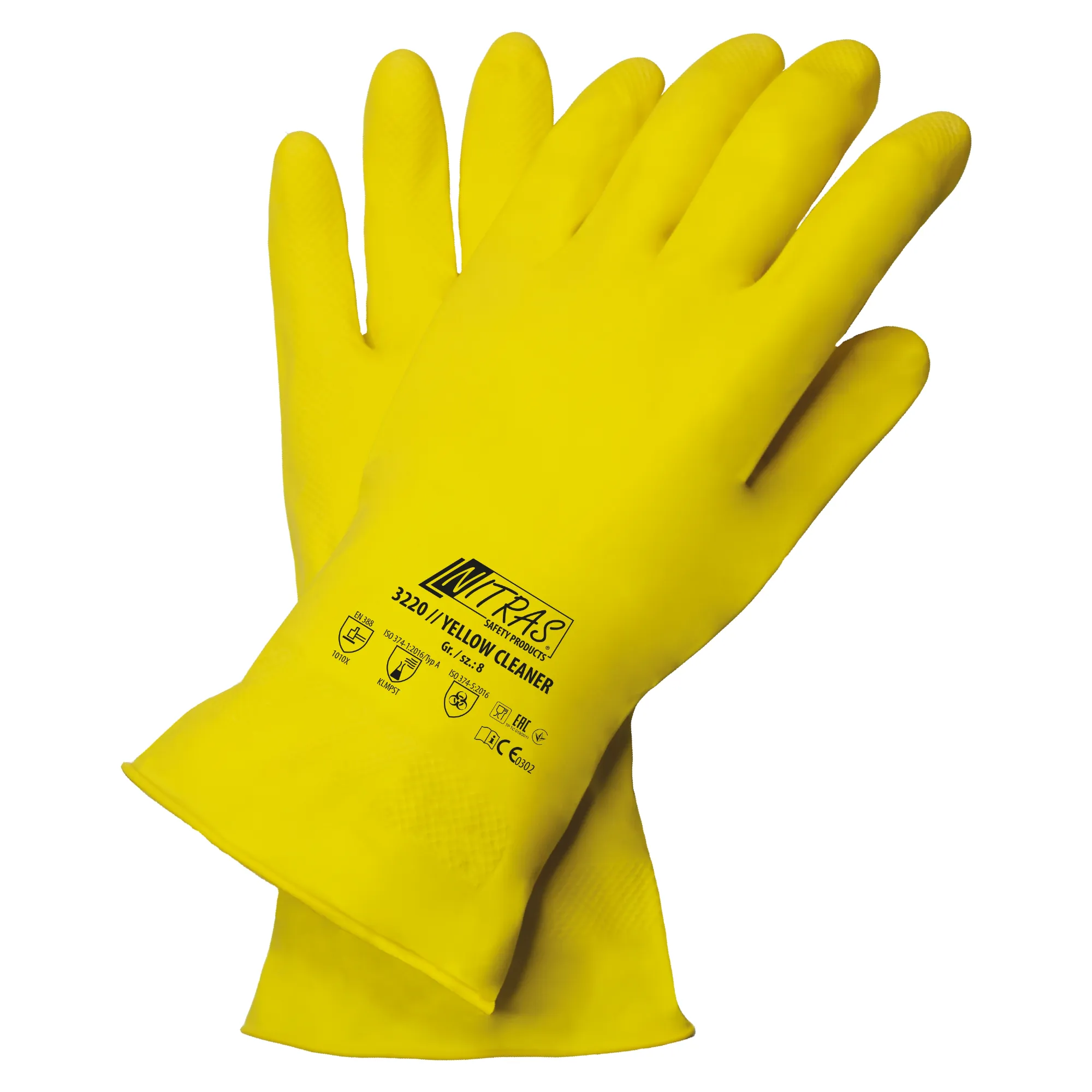 Chemikalienschutzhandschuh Yellow Cleaner, Nitras Safety 3220